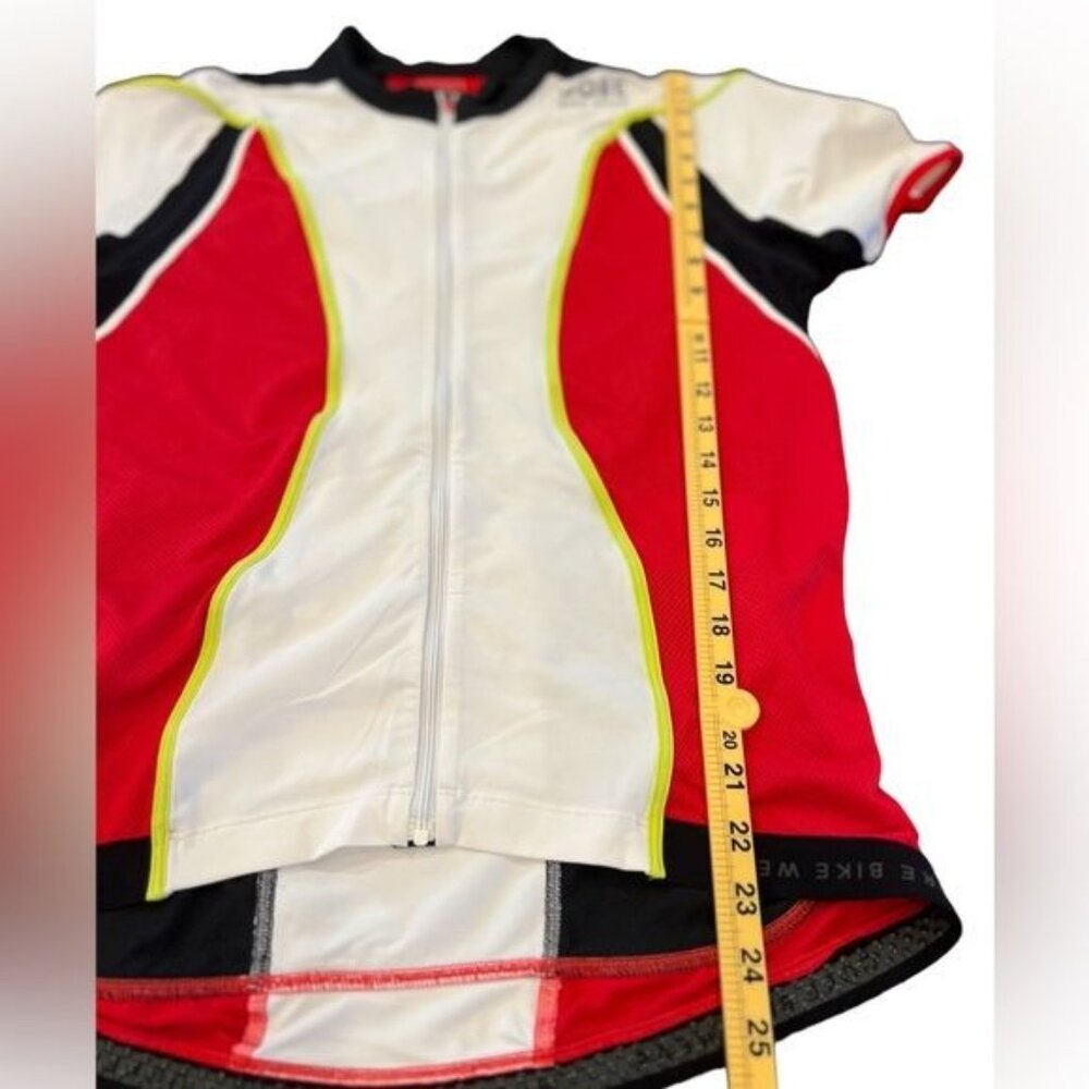 Gore Bike Wear Cycling Jersey Top Oxygen Style Size Large Red White and Black - Picture 8 of 10